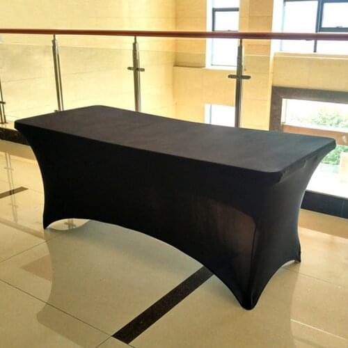 1PC Rectangular Spandex Tablecloth Stretch Table Cover Wedding Dining Decor Elastic Party Hotel Decor
