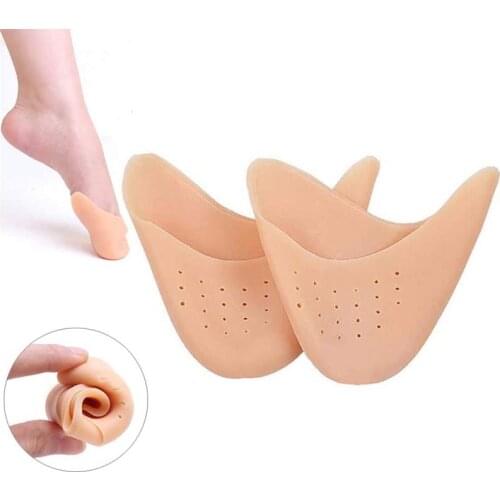 2Pcs Silicone Gel Toe Pads Soft Ballet Pointe Dance Shoes Pads Foot Protector Insoles for Dancer Foot Care Tool