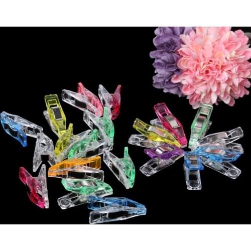 20 Pcs Craft Sewing Holder Fixed Clips Clamps Clothes Quilter Clothespin Craft Postcard Clips Home Wedding Decoration