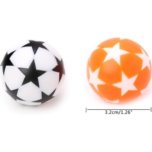2pcs 32mm Plastic Table Soccer Ball Football Foosball Fussball Machine Parts Y51D
