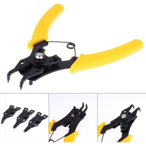 4 in 1 Multifunctional Snap Ring Pliers Circlip Combination Retaining Clip Gadget Puller Springs Multitool Pliers Set