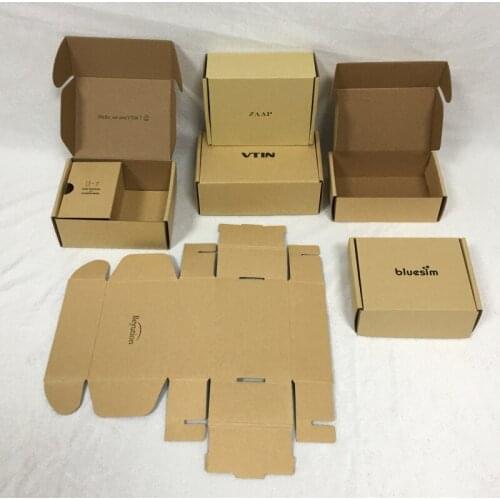 5psc/10pcs/Lot colour carton Small Gifts Packaging Box Blank Kraft carton Support custom sizes and printed logo patterns