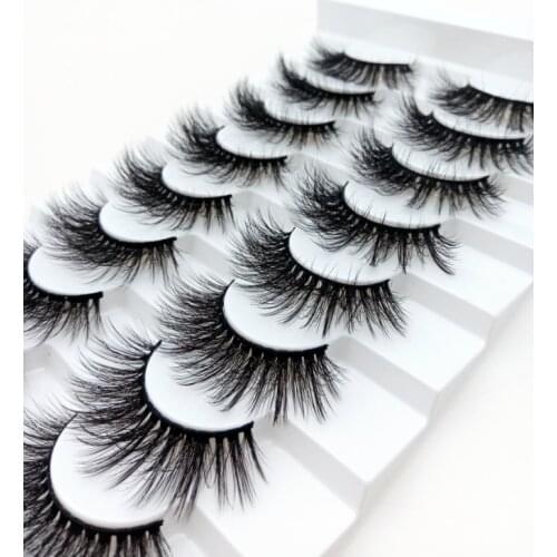 8 Pairs 3D Mink Lashes Natural/Thick Long Eyelashes Wispy Makeup Beauty Extension Tools