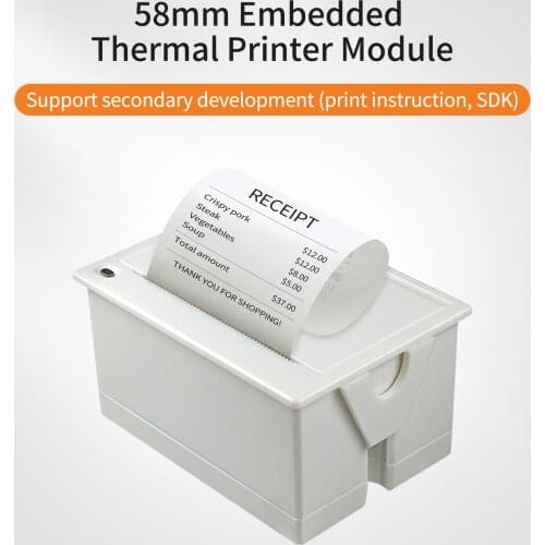 Aibecy Mini 58mm Embedded Thermal Printer Module POS Receipt Ticket Barcode Printer Support ESC/POS Print