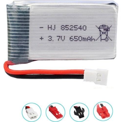 852540 3.7V 650mAh Lipo Battery For SYMA X5C X5C-1 X5 H5C X5SW X6SW H9D H5C HJ818 HJ819 drone 3.7V Rechargeable Lithium Battery