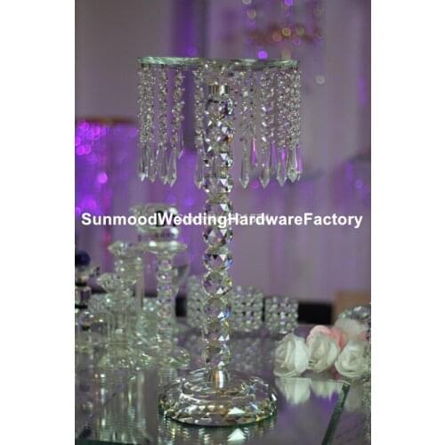 Crystal hanging centerpiece flower stands for wedding stage walkway for wedding table senyu01012