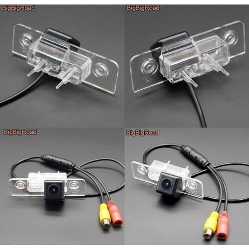 BigBigRoad Car HD Rear View Parking Camera Auto Backup Monitor For Ford Mustang GT / CS For Skoda Octavia II A5 2008 2009-2013