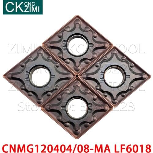 CNMG120404-MA LF6018 CNMG120408-MA LF6018 Carbide Inserts External Turning Tools CNC Metal Lathe Tools CNMG for stainless steel