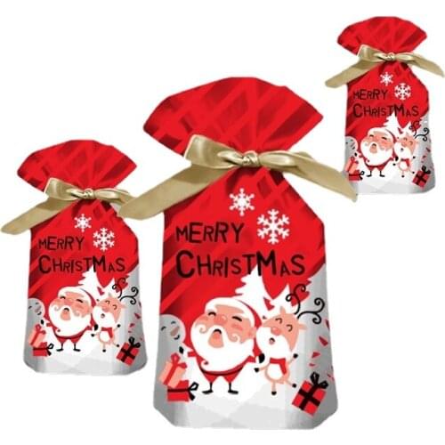 23x37cm Rinting Plastic Bag for Christmas Packaging Plastic Bag Crafts DIY Are Available for Children and Adults Can Repeat Use