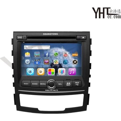 Dual core Android SsangYong Korando 4.2 car 2 Gama DVD GPS WIFI 3 g capacitive touch screen car radio additional 2011-2012