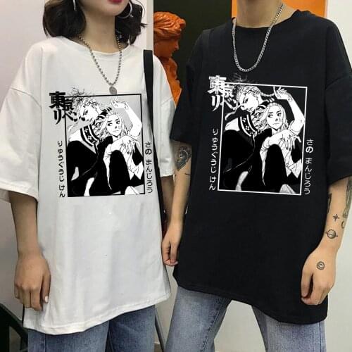 Tokyo Revengers T-Shirt Men Women Ccosplay Sano Manjiro Ryuguji Ken Friend Harajuku Mikey Draken Short Sleeve Clothes Tops Tees
