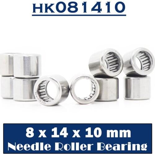 HK081410 Needle Bearings 8*14*10 mm ( 10 Pcs ) Drawn Cup Needle Roller Bearing HK081410 7941/8