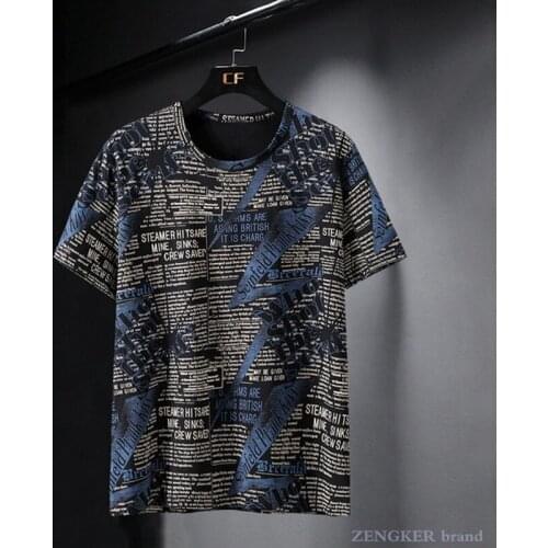 Summer add fertilizer to mens mercerized cotton T-shirt letter half-sleeved tide fat short-sleeved special body 150 kg 10xl