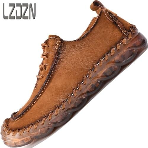 Loafers Genuine Leather Suede Shoes For Men Casual Handmade Brand Moccasins Men’s Dress Formal Quality Chaussure Homme Sneakers