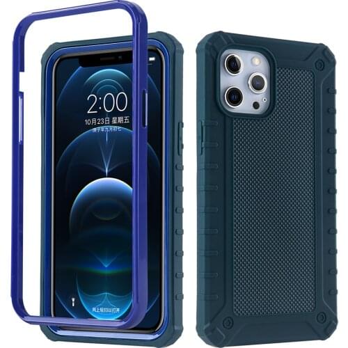 Matte Shockproof Color Bumper Phone Case For iPhone 12 11 Pro Max 12 Mini XR XS Max X 7 8 Plus SE 2020 Armor Non-slip Back Cover