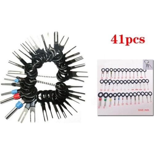 41Pcs 11Pcs Automotive Plug Terminal Remove Tool Set Key Pin Car Electrical Wire Crimp Connector Extractor Kit Accessories