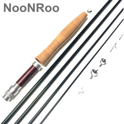 NooNRoo IM8 9ft 3/4 & 5/6wt Fly Rod DIY Cambo Kit Very Good fasAction fly blank with A Grade Cork Grip Fly fishing rod combo
