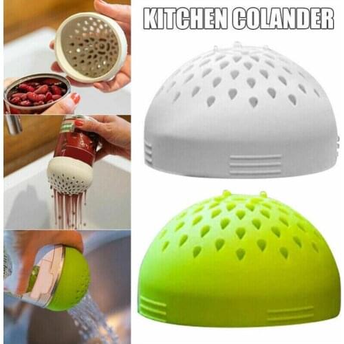 Food Grade Silicone Multi-use Portable Micro Kitchen Tools Colander Can Drainer Lid Fuss-free Cooking Cocina Accessories