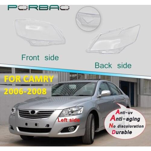 4Doors Car Headlight Plastic transparent lens Cover for Camry 06-20 headlight headlamp clear shell Replacement DIY