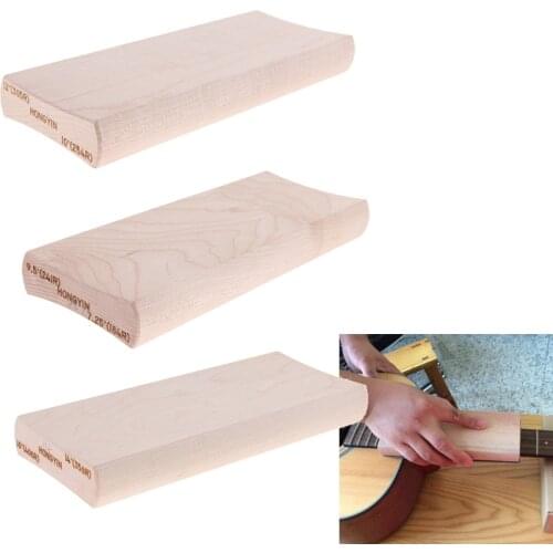 3 Pieces Radius Sanding Block for Guitar Bass Fret Leveling Luthier Tool