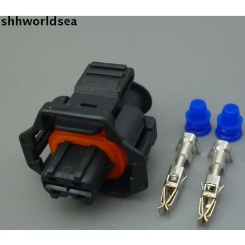 Shhworldsea 10Sets 2Pin 2 pin car Waterproof Plug diesel common rail injector pin auto connector terminal crankshaft sensor plug