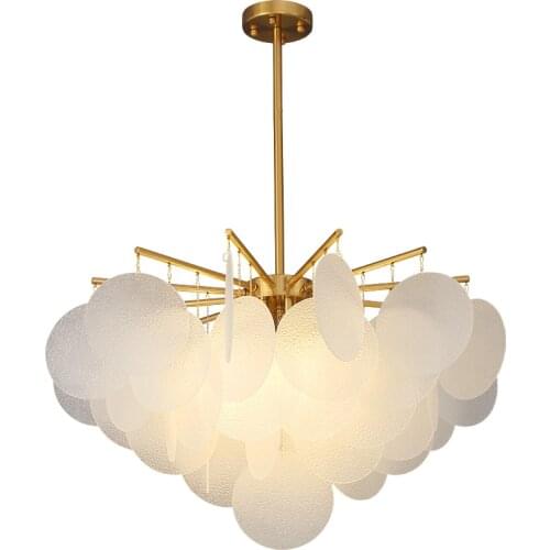 Modern E14 Hanging Lightings Nordic Art Decor High Quality Acrylic Wrought Iron Chandeliers Luxury Home Decor Living Room Lamps