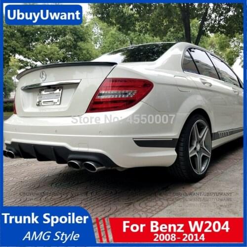 UBUYUWANT ABS Car Rear Trunk Wing Lip Spoiler For Mercedes Benz W204 C180 C200 C260 Spoiler 2008 2009 2010 2011 2012 2013 2014
