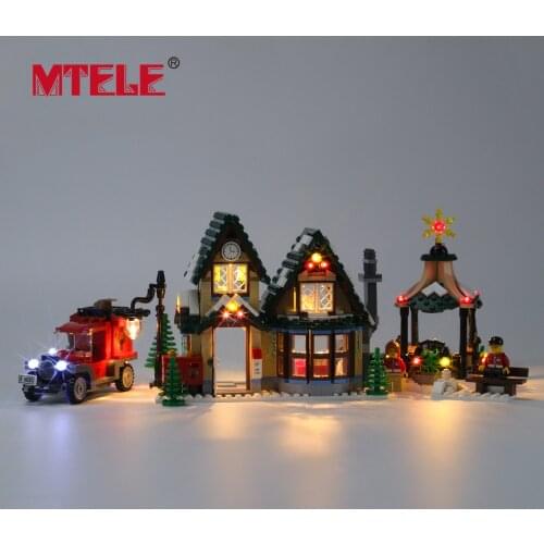 MTELE Brand LED Light Up Kit For Creator Winter Village Post Office Compatible With 10222
