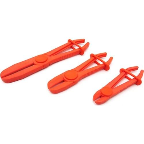 3Pcs/Set Nylon Hose Clamp Tool Set Brake Fuel Water Line Clamp Plier Hands Free Tool Car Repair Tools Hose Pliers 3Pcs/Set Nylon