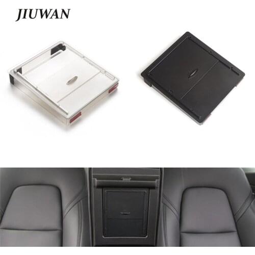 1 Pcs Car Armrest Box Storage Organizer Containers Transparent Hidden Holder Box Replacement For Tesla Model 3 2017 2018 2019