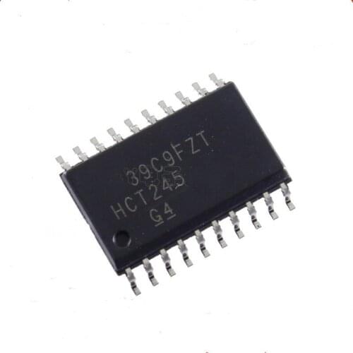 10PCS/LOT Original quality patch SN74HCT245DWR SOP20 7.2mm screen printing HCT245 SOP-20 bus transceiver chip In Stock