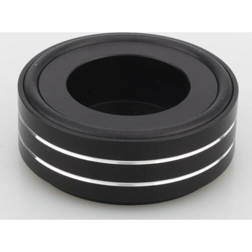 4xAudiocrast 58*21mm Aluminum Alloy Amplifier Feet Shock Absorber Amplifier Speaker Turntable Pads Feet Rubber BlacK