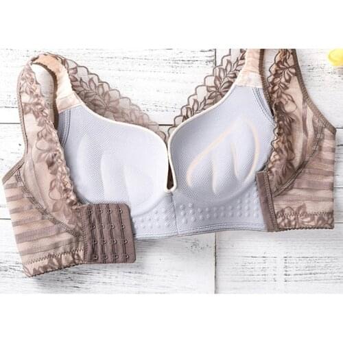 Beautiful Back Womens Bra Thin Upper And Thick Lowe Plus Size Ladies Bra Deep V Black Sexy Young Women Lace Bralette