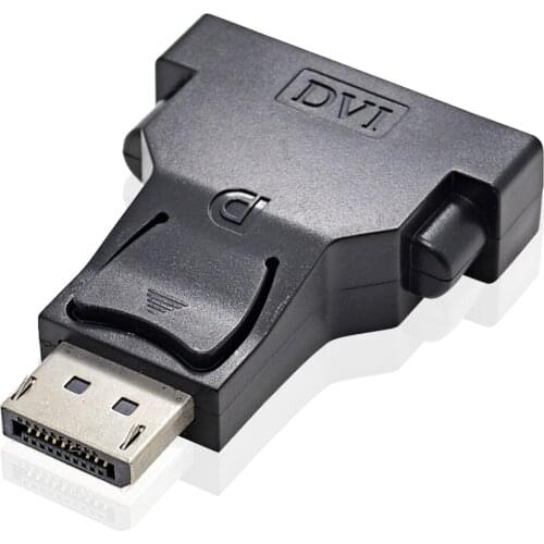 CHIPAL 10pcs DisplayPort DP to DVI D Converter / Display Port Male to DVI-D Female Cable Video Adapter for PC Computer Desktop