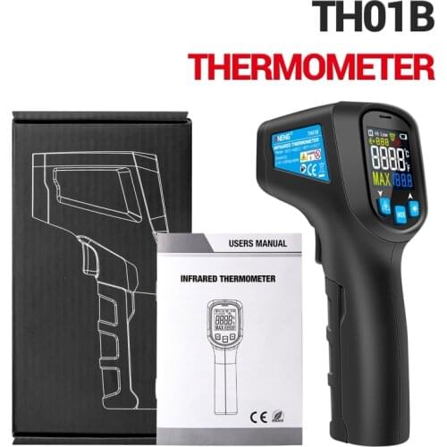TH01B Digital infrared Thermometer IR laser Temperature Sensor Gun No Contact Thermometre -50~600C Meter Pyrometer