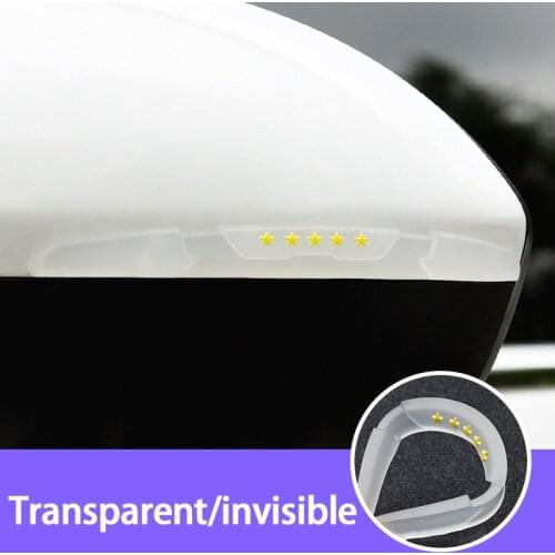 Car Door Transparent Anti-collision Protector Bar Stickers Side Edge Protection Guards Rear View Mirror Cover Protection Strip