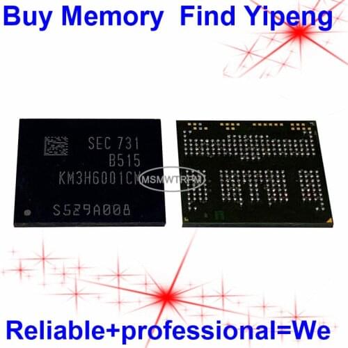 KM3H6001CM-B515 BGA254Ball EMCP 64+48 64GB Mobilephone Memory New original and Second-hand Soldered Balls Tested OK