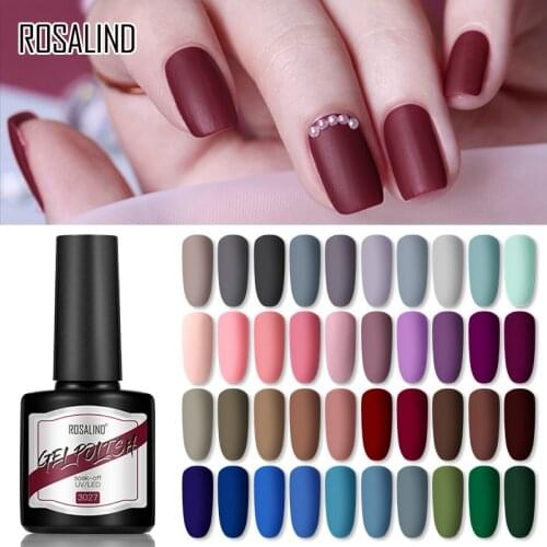 ROSALIND Gel Lacquer Nail Polish Soak Off Hybrid Varnishes 8ML Gel matte top All For Manicure Gellak Semi Permanent Nail Art