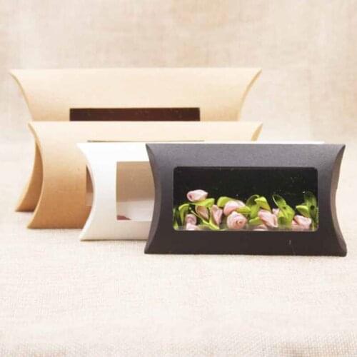 Pillow Shape Candy Boxes Valentines Day Gift Box Paper Wedding Birthday Christmas Favor Present Boxes Mini Flower Packing