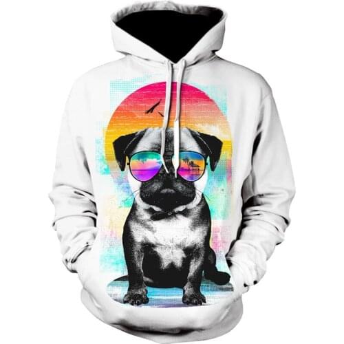 Cool boy 3D printed casual long sleeve hoodie fashion new design for men and women animal dog comfortable hoodies