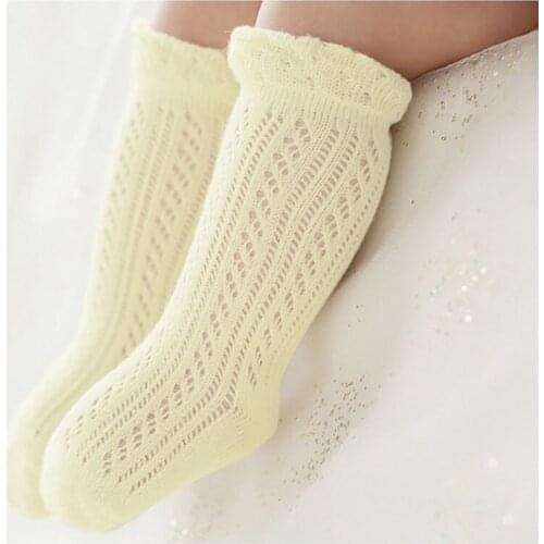 Baby Girl Socks summer 0-24 months Toddler Baby Cotton Mesh Breathable Socks Newborn Infant Non-slip Baby Girls Socks