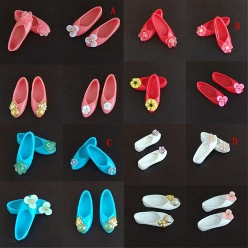 Cute Mixed Style Ancient Flat Shoes Colorful Platform Shoes For Doll Accessories Kids Gifts