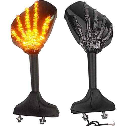 Motorcycle Rearview Mirrors LED Turn Signals Lights for Hyosung GT125R GT250R GT650R Kawasaki Z750S Ninja 250R 650R