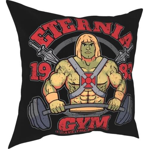He-Man Masters Of The Universe Eternia Gym Pillow Cover Home Decorative Cushion Cover Throw Pillow for Car Double-sided Printing