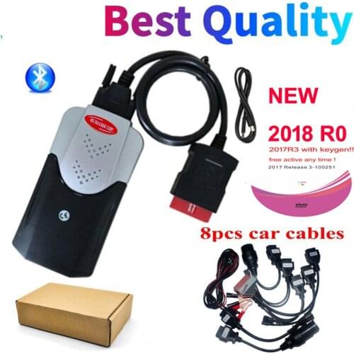 2021 NEW VCI 2018 R0/2017.R3 Free Keygen Bluetooth for Delphis VD DS 150E CDP Car/Truck Diagnostic Tool Led 3IN1 Obd2 Scanner