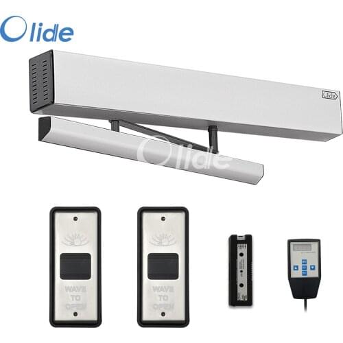 Olide Wave To Open Touchless Swing Door Opener with Slim Steel Induction Switch