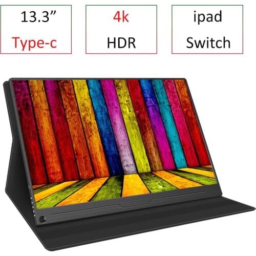 13.3 Inch 4K Type C Portable HDR Gaming Monitor For PS4 Pro XBOX NS PC Laptop Full New IPS Screen for 2018 pad pro