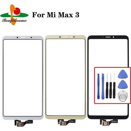 6.9" TouchScreen For Xiaomi Mi Max 3 Max3 Touch Screen Panel Sensor LCD Display Glass Lens Panel Digitizer Replacement