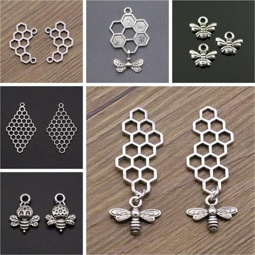 Malzahar Honeycomb Charms diy jewelry bracelet charms for jewelry making kit accessories
