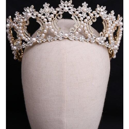 Rhinestones Tiaras For Women Luxury Crystal Alloy Crowns Elegant Wedding Bridal Headwear Fashoin Jewelry Hair Accessories